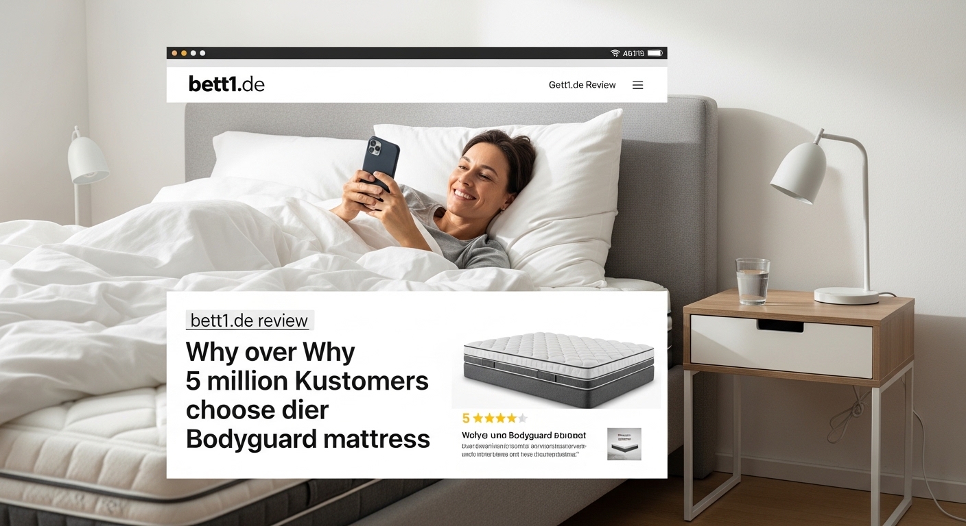 bett1.de im Test: Warum über 5 Millionen Kunden die Bodyguard Matratze wählen